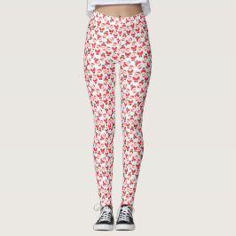 Rotes und weißes Santa Claus-Neuartiges Party Leggings