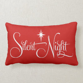 Rotes und weißes stilles Nachtweihnachtskissen Lendenkissen