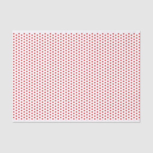 Rotes und weißes Tupfen-Seidenpapier Seidenpapier