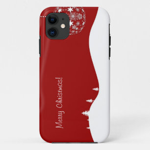 Rotes und weißes Weihnachtsabstrakte Silhouette title_seo2