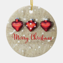 Rotes und weites Herz geformt Weihnachten