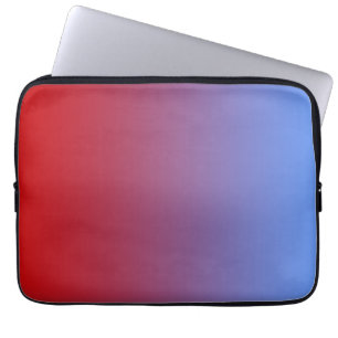 Rotes Verblassen zu den blauen Farben, einfacher Laptopschutzhülle