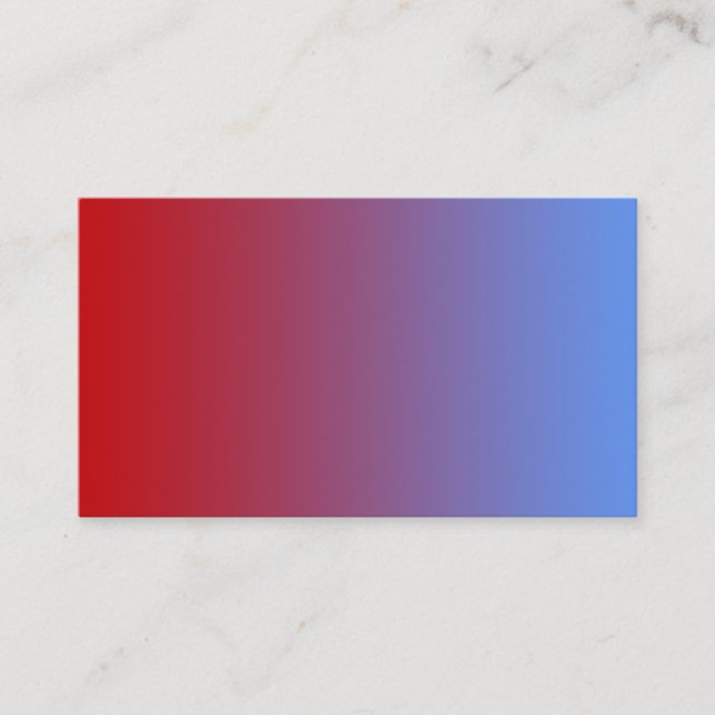 Rotes Verblassen zu den blauen Farben, einfacher Visitenkarte (Vorderseite)