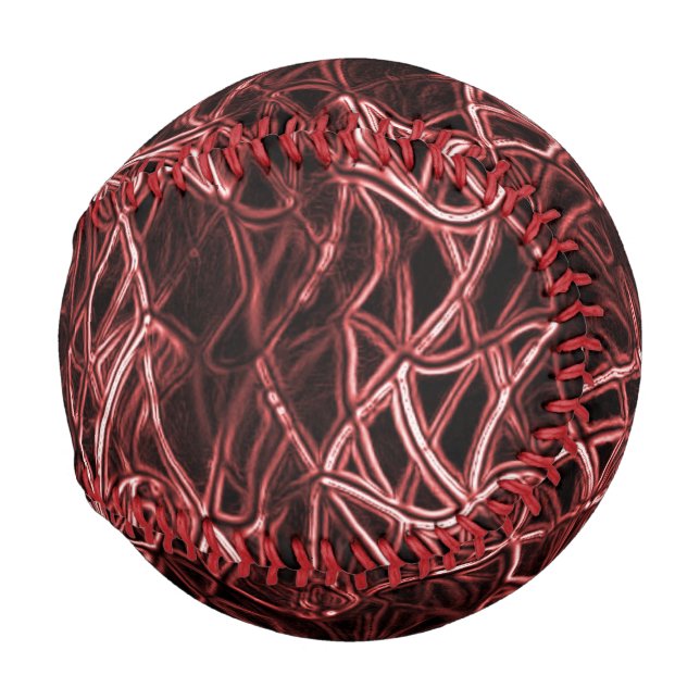Rotes verflochtenes Netz aus rustikalem und gezoge Baseball (Vorne Rechts)