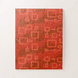 Rotes verspieltes geometrisches Abstract
