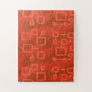 Rotes verspieltes geometrisches Abstrakt