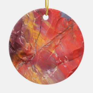 Rotes versteinertes Holzdetail, Arizona Keramikornament