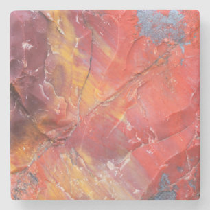 Rotes versteinertes Holzdetail, Arizona Steinuntersetzer
