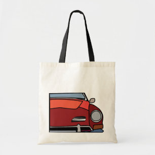 Rotes Vintage-Auto Tragetasche