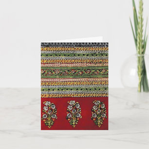 Rotes Vintage-Stickereidesign Danke