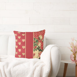 Rotes Vintages Shabby Chic Kissen