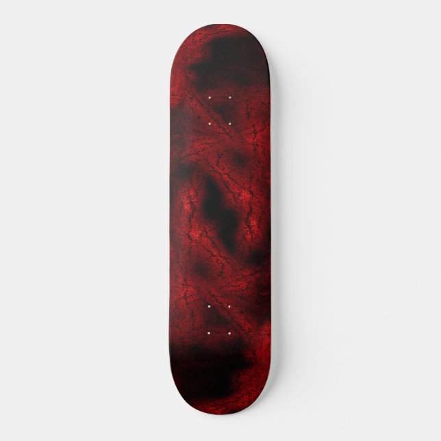 Rotes Virusmuster Skateboard (Vorderseite)