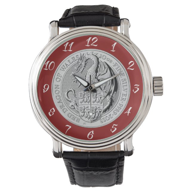 ROTES WALENMORD ARMBANDUHR (Vorderseite)
