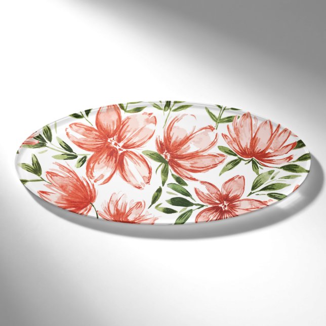 Rotes Wasser - Blume Namenschild (Vorderseite)