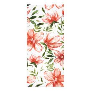 Rotes Wasser - Blume Werbekarte