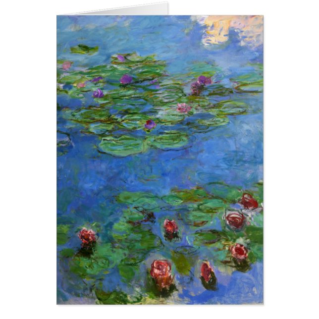 Rotes Wasser-Lilien, Claude Monet (Vorne)