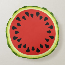 Rotes Wassermelon Rundkissen Rundes Kissen