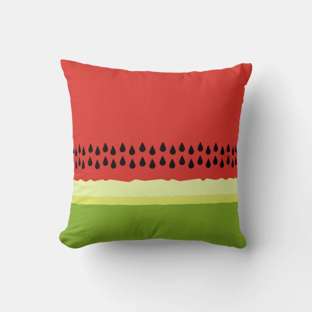 Rotes Wassermelon Slice-Kissen Kissen (Vorderseite)