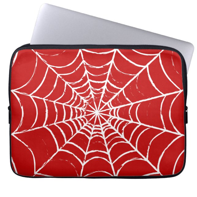 Rotes Web Laptopschutzhülle (Vorderseite)