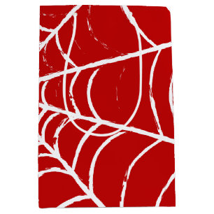 Rotes Web Mittlere Geschenktüte