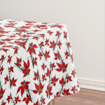 Rotes Weihnachts-Blumenmuster mit Weihnachtsstern