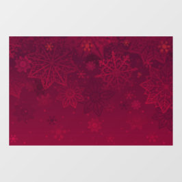 Rotes Weihnachtsfest Fensteraufkleber