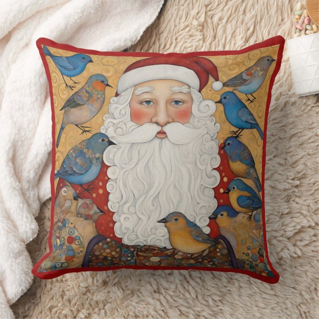 Rotes Weihnachtsfest Kissen (Decke)