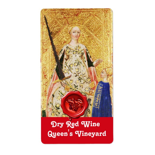 ROTES WEINWEINWACHS-SIEGEL/ANTIKABELTAROTE (Vorne)