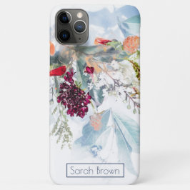 ROTES WEISS & ORANGE ELEGANTES BLUMENFELD Case-Mate iPhone HÜLLE