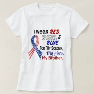 Rotes weißes Blau für meinen Bruder T-Shirt