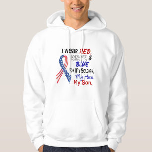 Rotes weißes Blau für meinen Sohn Hoodie