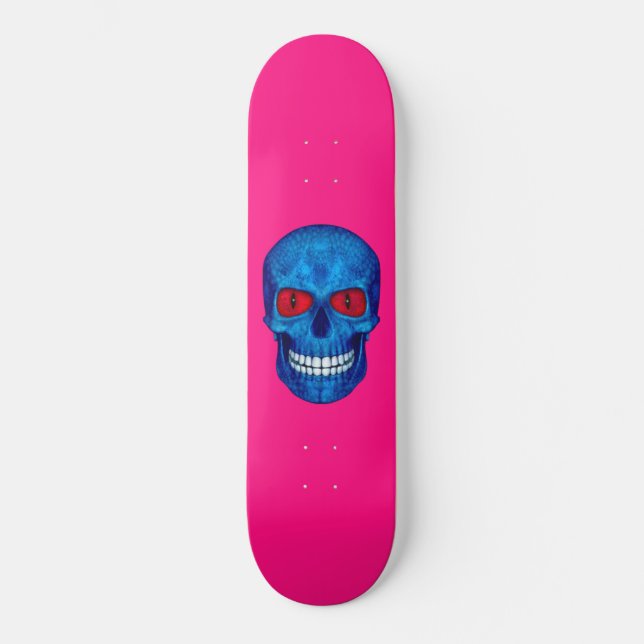 Rotes weißes Blau Skateboard (Vorderseite)