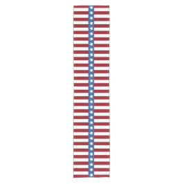 Rotes weißes blaues kleines des amerikanischen US Kurzer Tischläufer