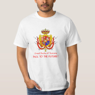 Rotes weißes Fahnen-Großherzogtum von Toskana T-Shirt