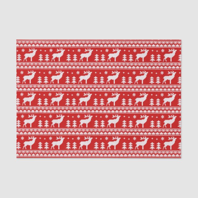Rotes weißes hässliches seidenpapier (Vorderseite)
