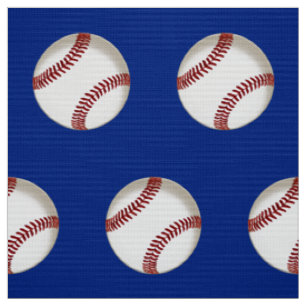 Rotes weißes und blaues Baseball-Gewebe durch das Stoff