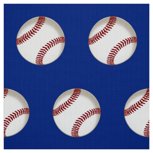 Rotes weißes und blaues Baseball-Gewebe durch das Stoff (Muster)