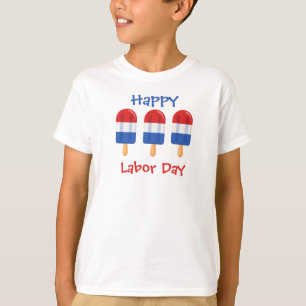 Rotes, weißes und blaues Eis aus Pop T-Shirt