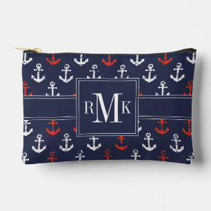 rotes, weißes und blaues Navy-Muster Zubehörtasche
