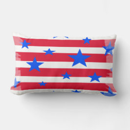 Rotes weißes und blaues USA-US Flagge Lendenkissen