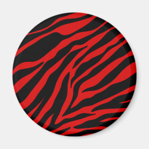 rotes Zebra Magnet