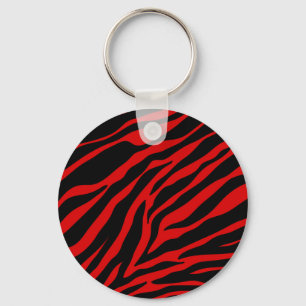 rotes Zebra Schlüsselanhänger