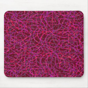 Rotes Zeilenmuster Mousepad