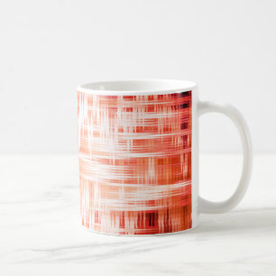 Rotes Zickzack-Muster Kaffeetasse