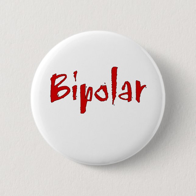 Rotes zweipoliges button (Vorderseite)