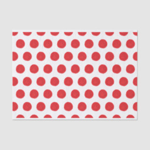 Rotfarben-Polka-Dots-Papiere Seidenpapier