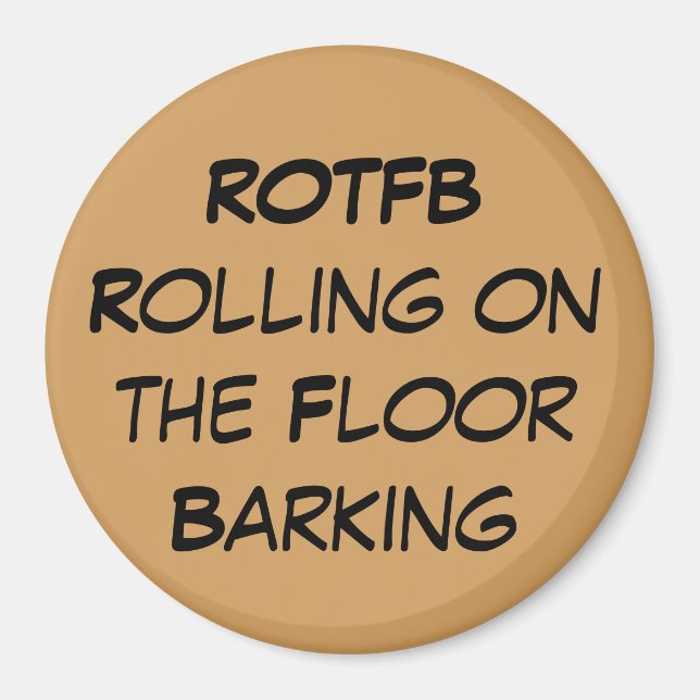 ROTFB-Rolling auf dem Fußboden Markierungsmagazin Magnet (Vorne)