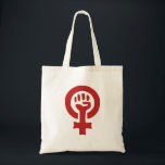 Rotfeminismus-Symbol Tragetasche<br><div class="desc">Frauenlogo</div>