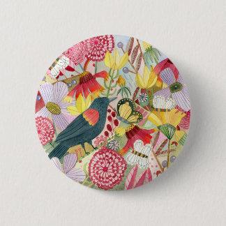 Rotflügelige Blackbird/Wiese-Taste Button