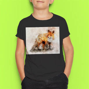 Rotfuchs-Aquarellporträt 04 T-Shirt